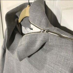 Zara Trafaluc Gray  Mock Neck Top Brand New Medium